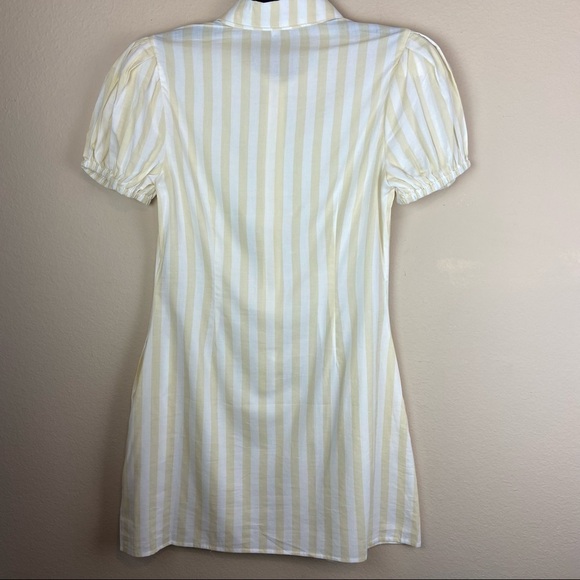 WeWoreWhat Elle Striped Mini Shirt Dress. - Picture 8 of 13